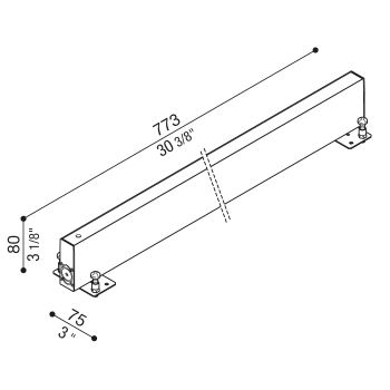 Armature à encastrer RNC Slim 770