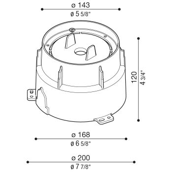 Armature à encastrer CNC 150