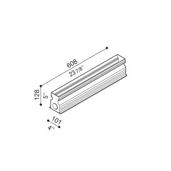 Armature à encastrer In-Rol 600