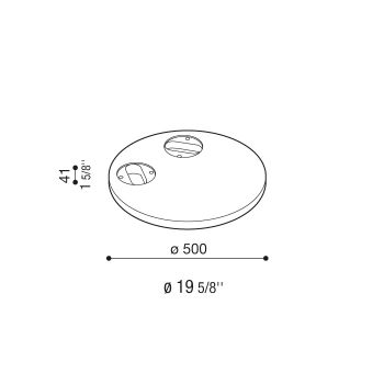 Embase en béton pour deux Hasta