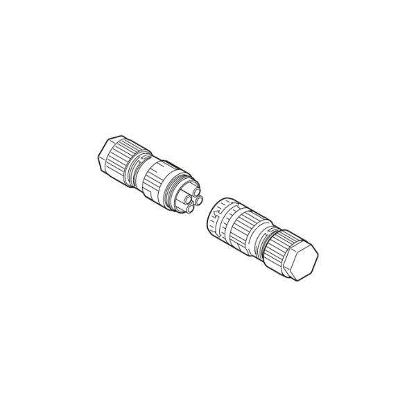 4-poliger Stecker/Buchse ON-OFF