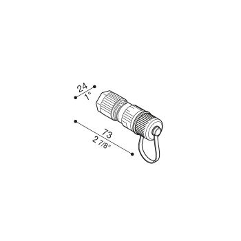 Conector hembra + Tapa DALI