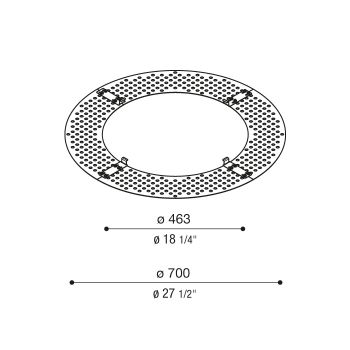 Decorative microperforated accessory for Beta