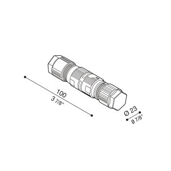 4-polige Koaxial-Klemmleiste