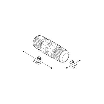 3-pole coaxial terminal block