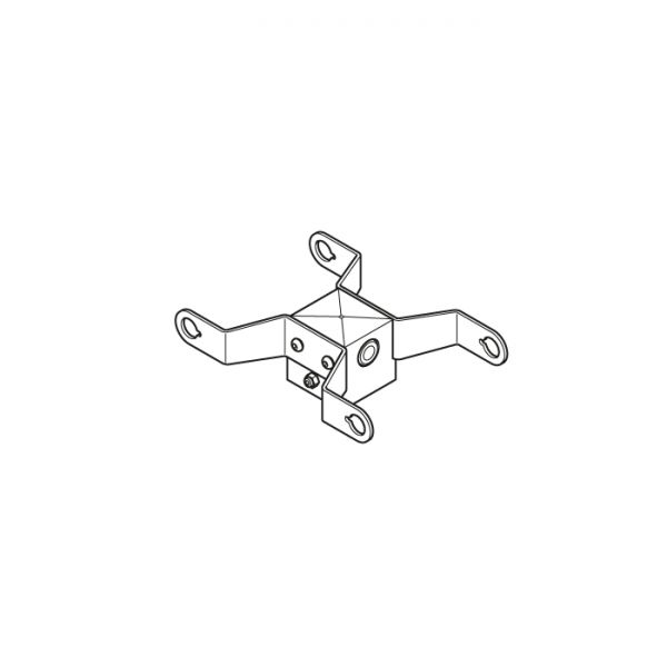 Delta 1 Doppelmastenadapter für Ø60mm Masten