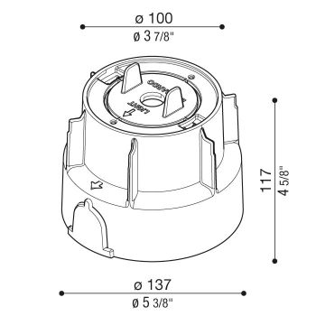 Armature à encastrer CNC100