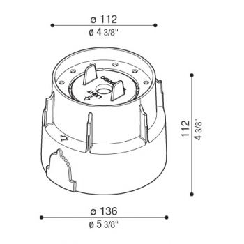 Armature à encastrer CNC120