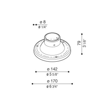 Socle Ø170 mm pour poteau Still