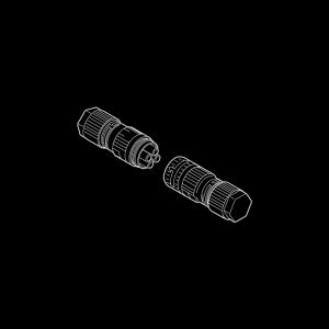 4-poliger Stecker/Buchse ON-OFF