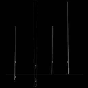 Pole Zenit conical