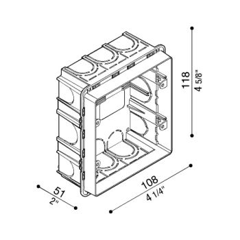 Armature à encastrer standard 506E