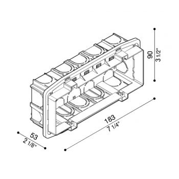 Caja de empotrar standard 506L