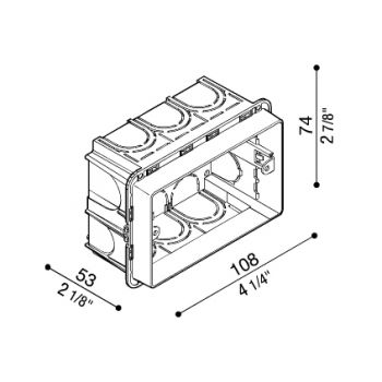 Caja de empotrar standard 503