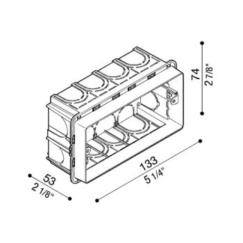 Armature à encastrer standard 504