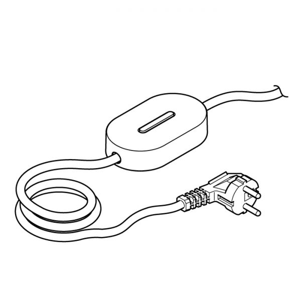 Dimmable shuko plug for Hasta