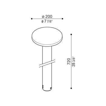 Stik 200 Opal Bollard 720