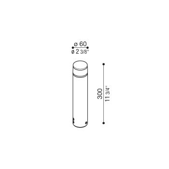 Stik 60 Flat Trasp Bollard 300