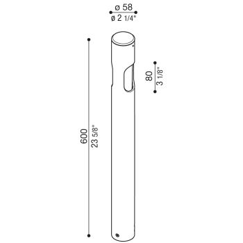 Ago Bollard H600 2L