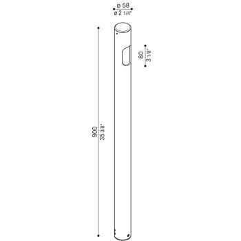 Ago Bollard H900 1L