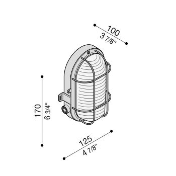 Tartaruga Ovale 3 Entrate 170 mm