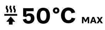 Temp. max  on diffuser 50°C