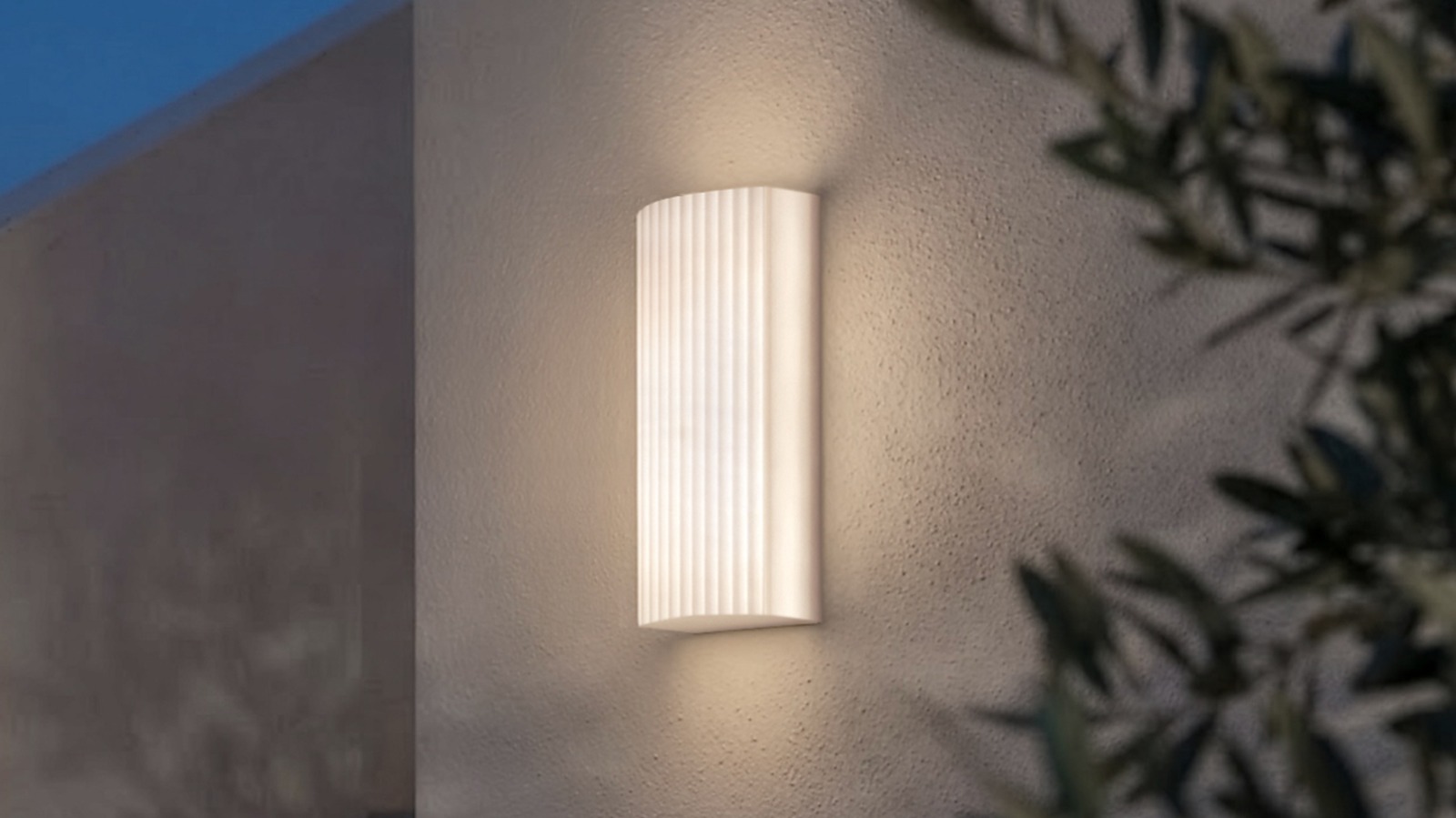 GLOW:  The ribbed diffuser design to enhance outdoor spaces